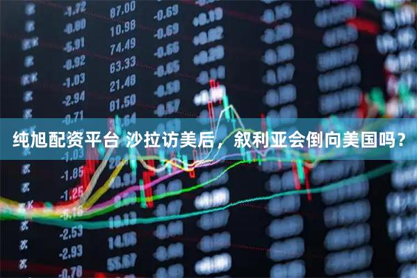 纯旭配资平台 沙拉访美后，叙利亚会倒向美国吗？