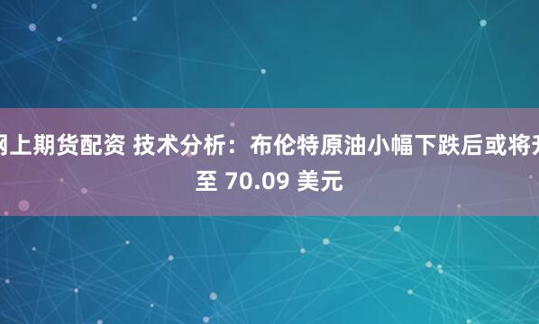 网上期货配资 技术分析：布伦特原油小幅下跌后或将升至 70.09 美元
