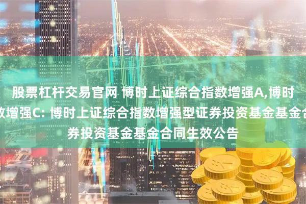 股票杠杆交易官网 博时上证综合指数增强A,博时上证综合指数增强C: 博时上证综合指数增强型证券投资基金基金合同生效公告